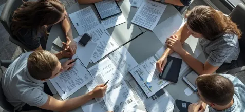 Riunione team finanza